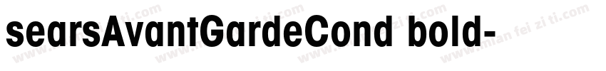 searsAvantGardeCond bold字体转换